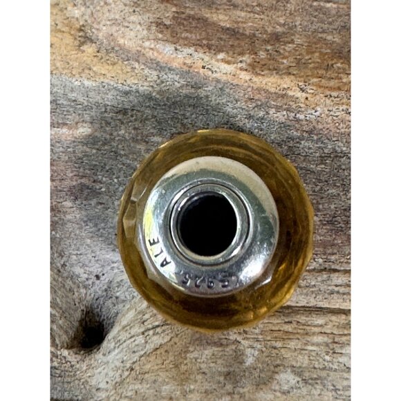 Pandora Golden Faceted Murano Glass Bead Charm S925ALE #791629 - Picture 5 of 6